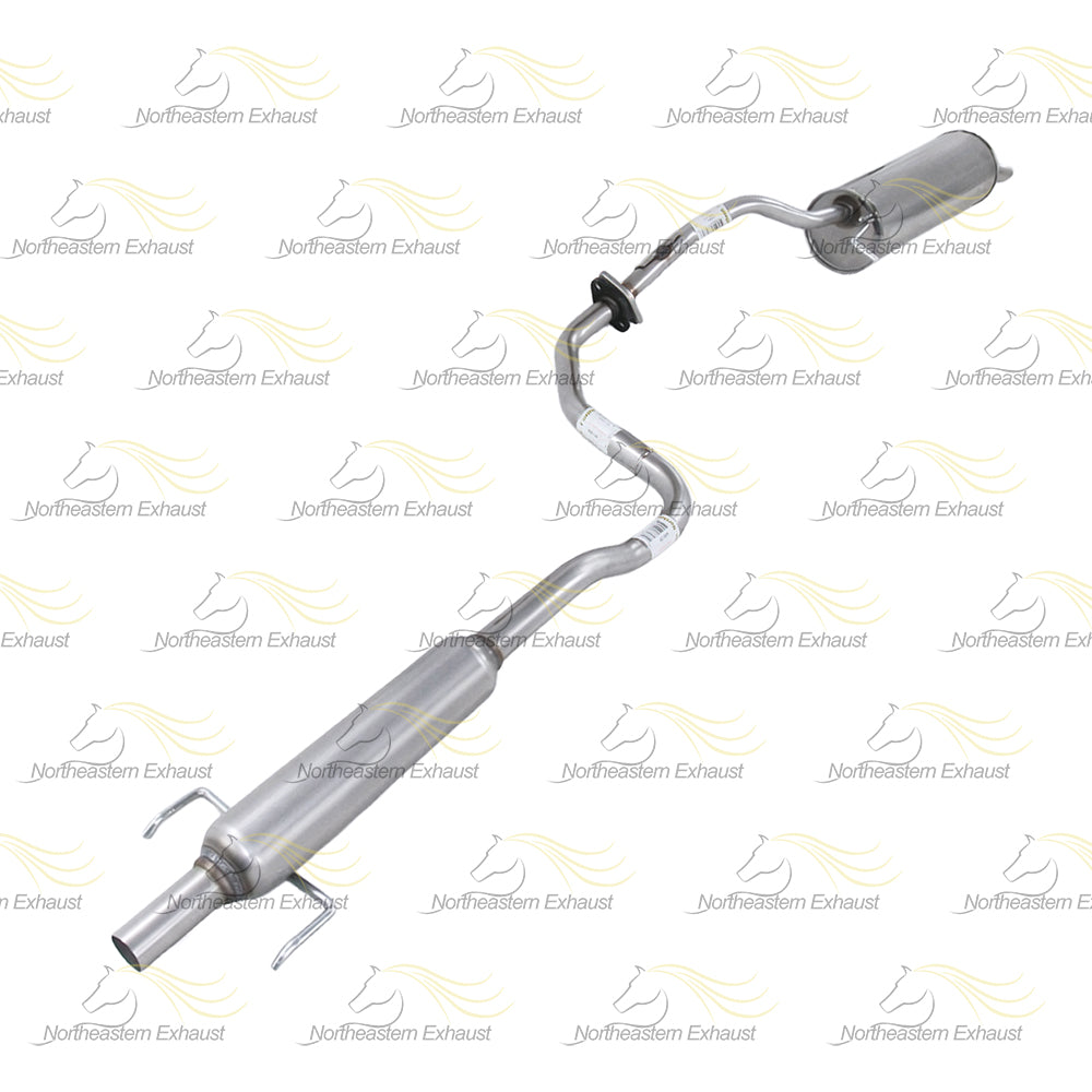 2004-2009 Toyota Prius 1.5L Exhaust Resonator Pipe and Muffler w/ Hangers
