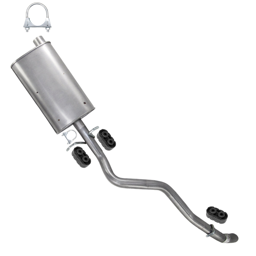 1996–2004 GMC Sonoma 4.3L 4WD Exhaust Muffler and Tail Pipe w/ Hangers System Kit