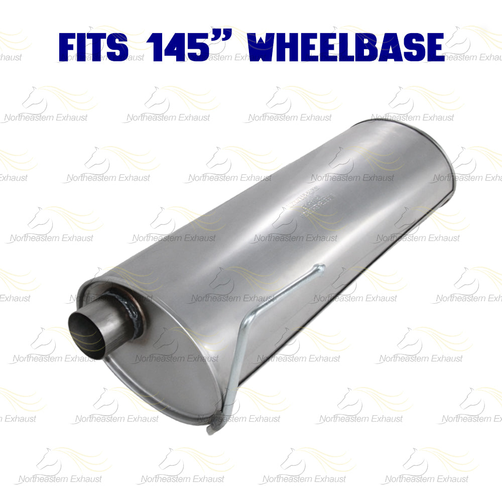 2011-2014 Ford F-150 3.7L 145in WB Pair of Catalytic Resonator Flex Pipes Muffler Exhaust System - EPA Approved