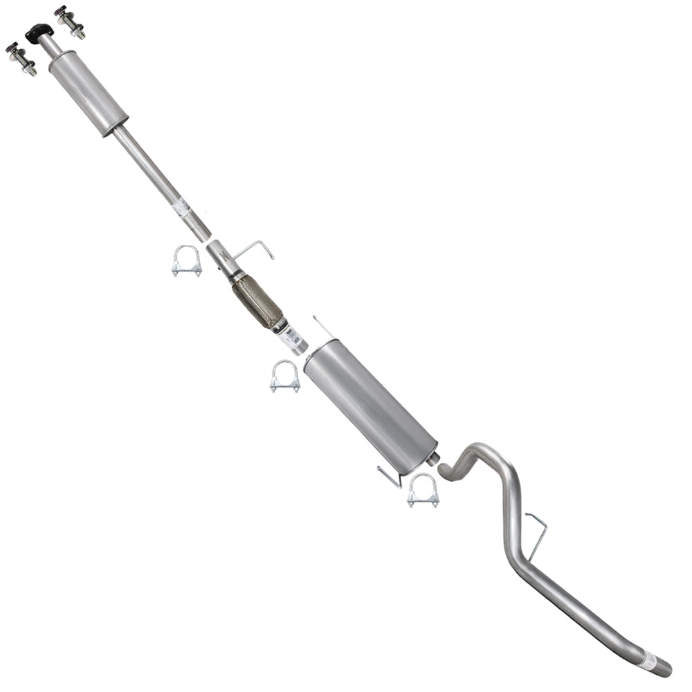 2011-2014 Ford F-150 3.5L 163" WB Stainless Steel Resonator Flex Pipe w/ Muffler & Tail Pipe Kit