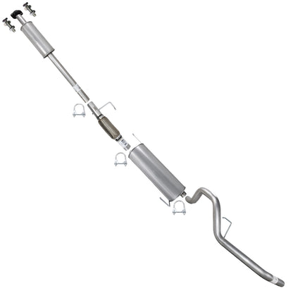2011-2014 Ford F-150 3.5L 163" WB Stainless Steel Resonator Flex Pipe w/ Muffler & Tail Pipe Kit