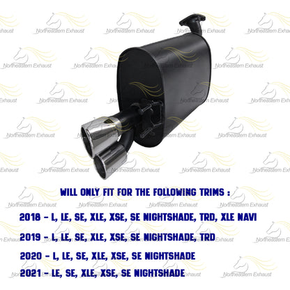 2018-2021 Toyota Camry 2.5L Direct-Fit Exhaust Muffler