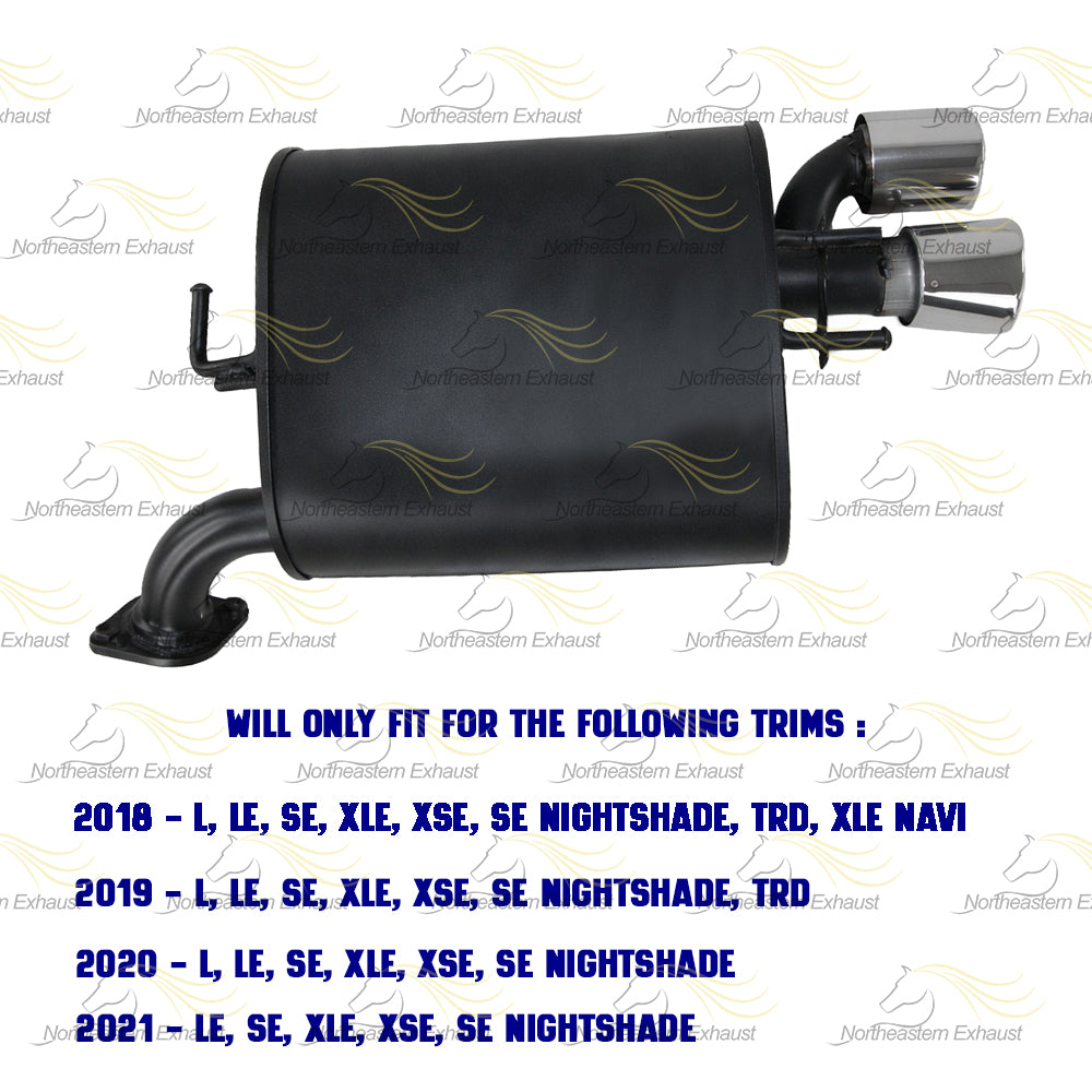 2018-2021 Toyota Camry 2.5L Direct-Fit Exhaust Muffler