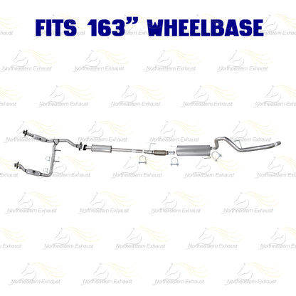 2011-2014 Ford F-150 3.5L 163in WB Stainless Steel Complete Exhaust System Kit - EPA Approved