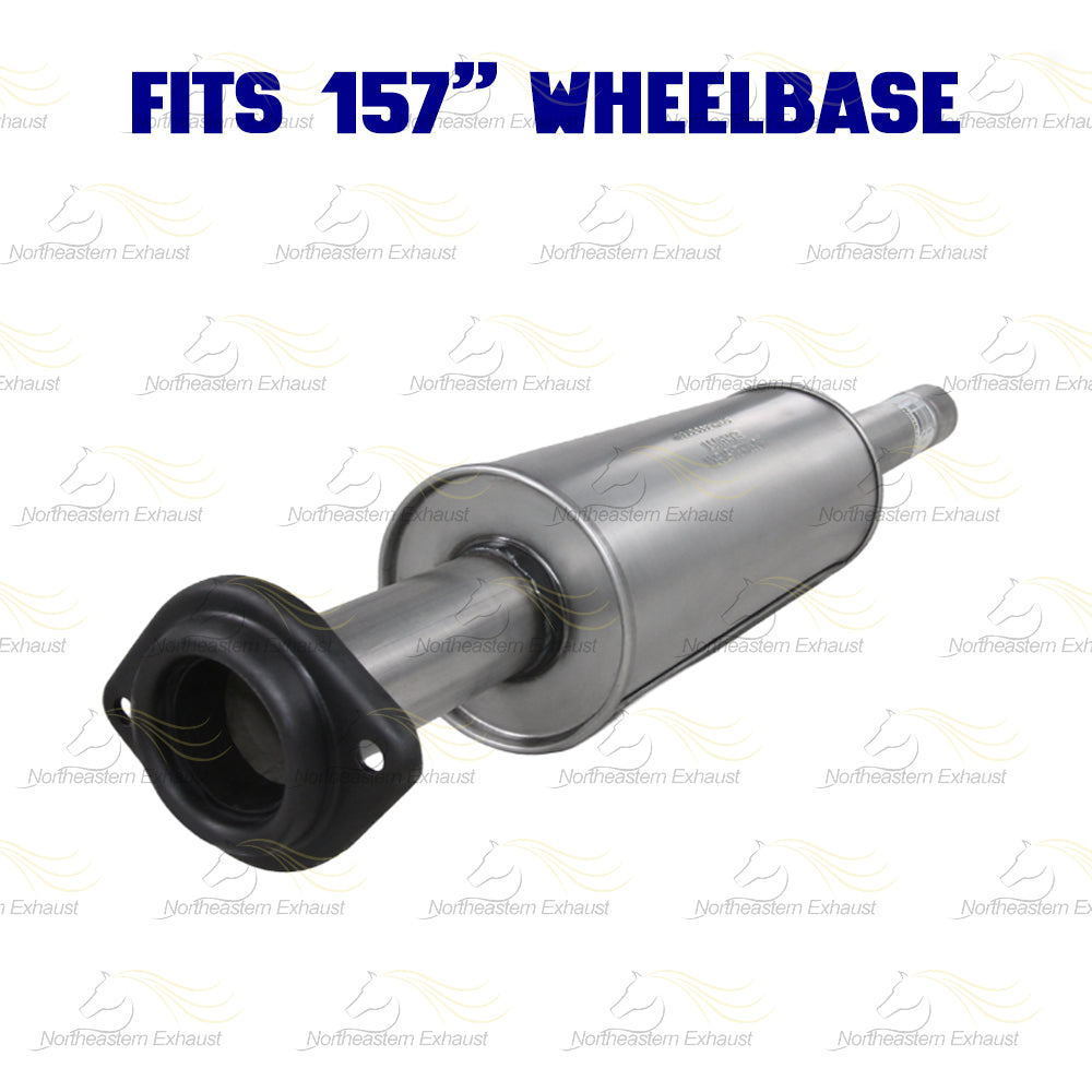 2011-2014 Ford F-150 3.5L 157in WB Stainless Steel Resonator Flex Pipe with Muffler & Tail Pipe Kit