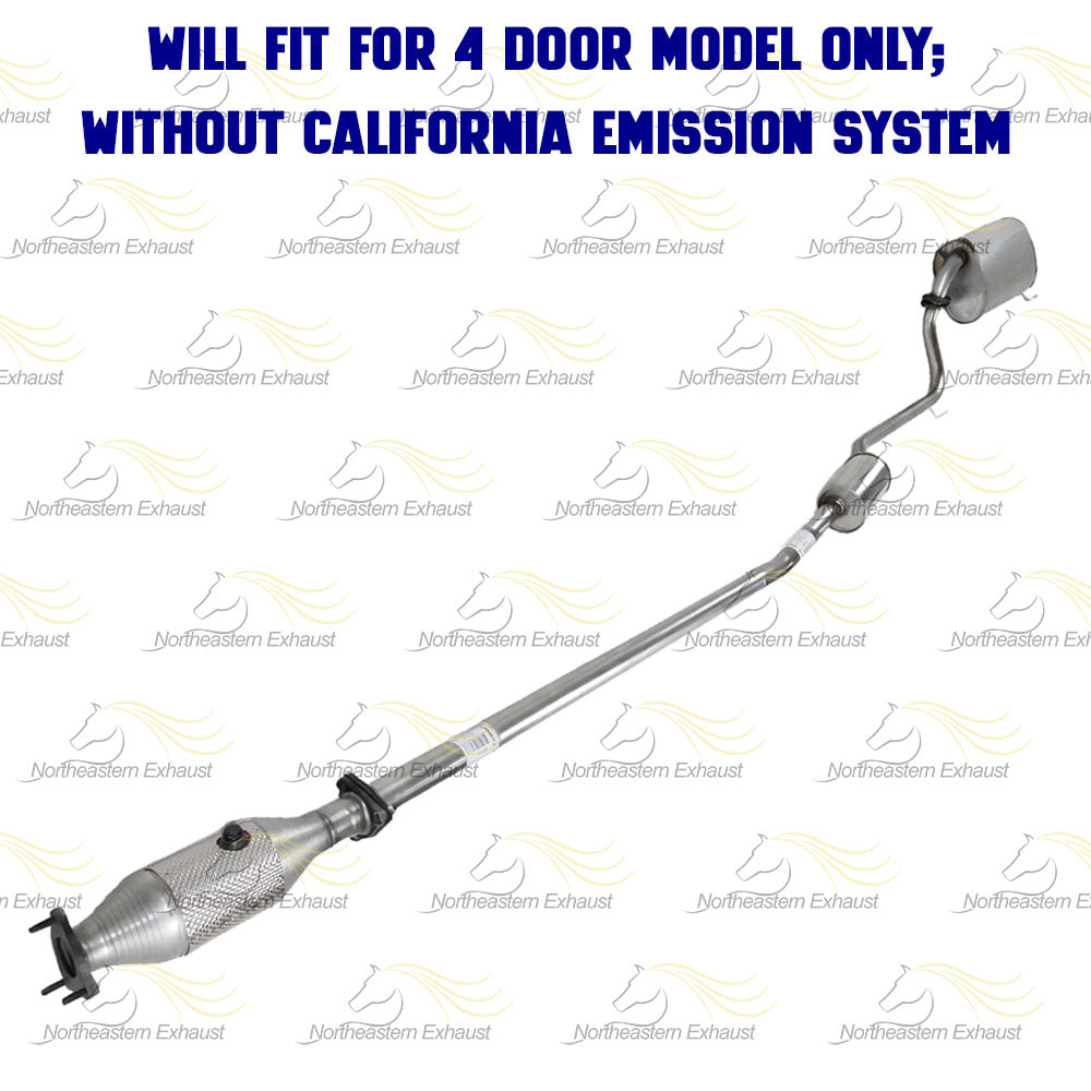1998-2002 Honda Accord 2.3L EPA Catalytic Resonator and Muffler Exhaust System