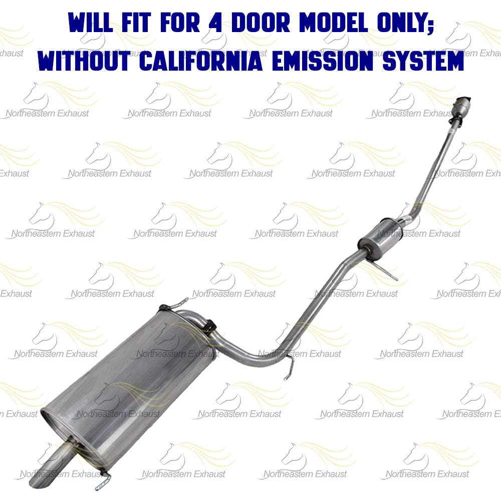 1998-2002 Honda Accord 2.3L EPA Catalytic Resonator and Muffler Exhaust System