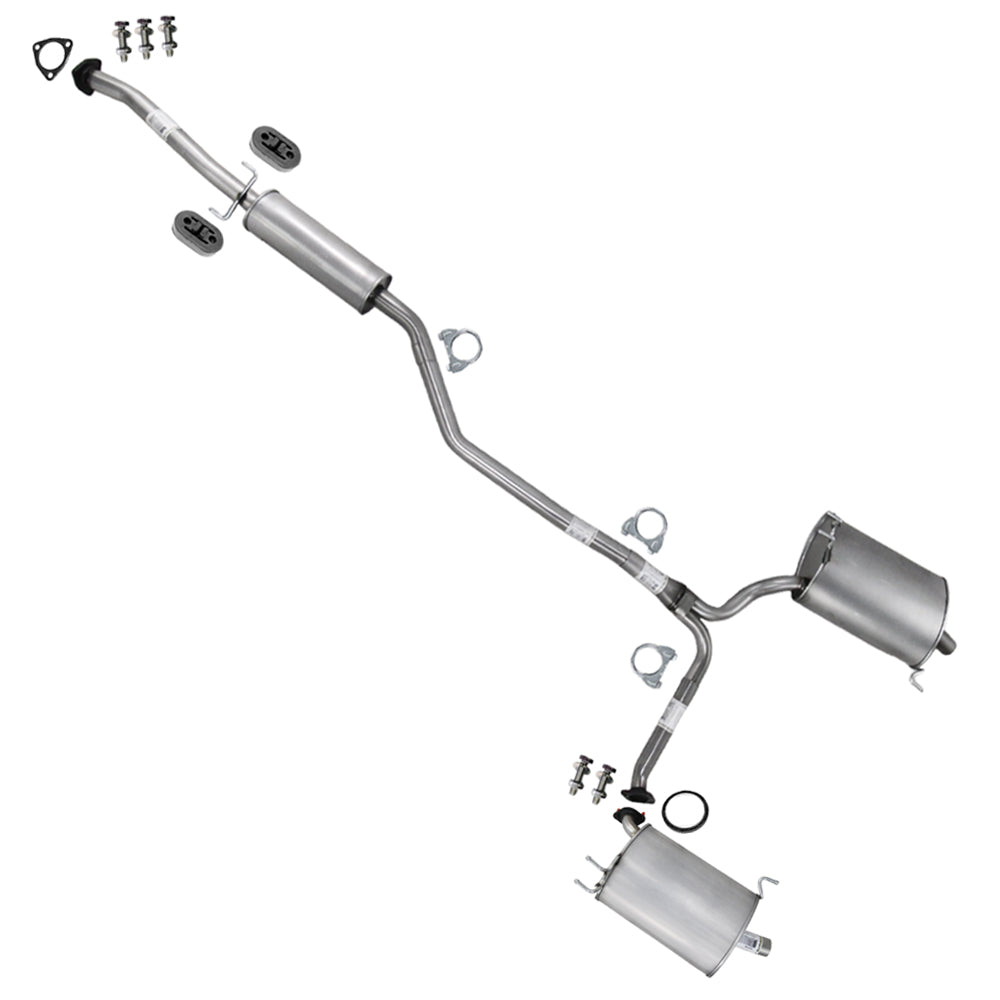 2009-2014 Acura TSX 2.4L SEDAN Exhaust Passenger Side Muffler Assembly & Driver Side Muffler Kit w/ Hanger