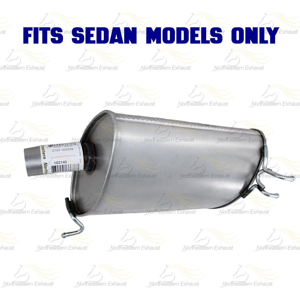 2009-2014 Acura TSX 2.4L SEDAN Exhaust Passenger Side Muffler Assembly & Driver Side Muffler Kit w/ Hanger