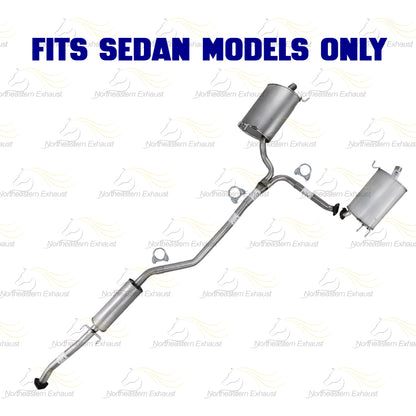 2009-2014 Acura TSX 2.4L SEDAN Exhaust Passenger Side Muffler Assembly & Driver Side Muffler Kit w/ Hanger
