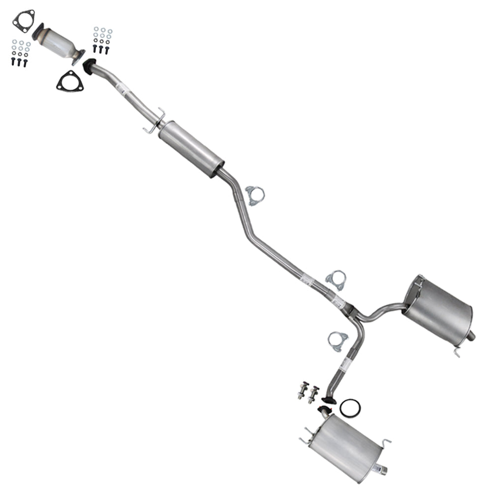 2009-2014 Acura TSX 2.4L SEDAN Exhaust Catalytic w/ Passenger & Driver Side Muffler Kit - EPA Approved