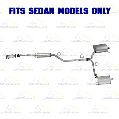 2009-2014 Acura TSX 2.4L SEDAN Exhaust Catalytic w/ Passenger & Driver Side Muffler Kit - EPA Approved