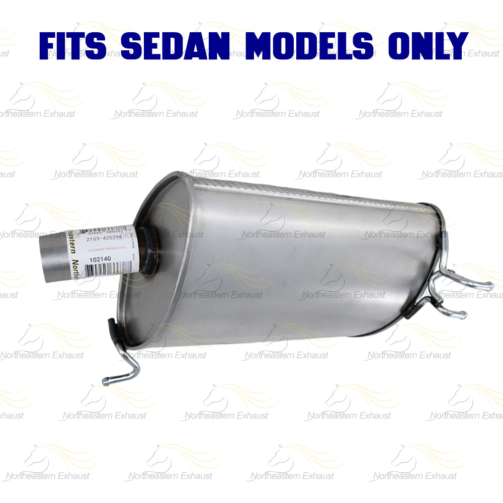 2009-2014 Acura TSX 2.4L SEDAN Exhaust Catalytic w/ Passenger & Driver Side Muffler Kit w/ Hangers - EPA Approved