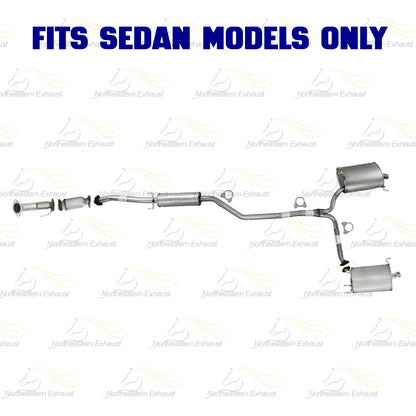 2009-2014 Acura TSX 2.4L SEDAN Exhaust Front Pipe Catalytic & Muffler Assembly Kit w/ Hangers - EPA Approved