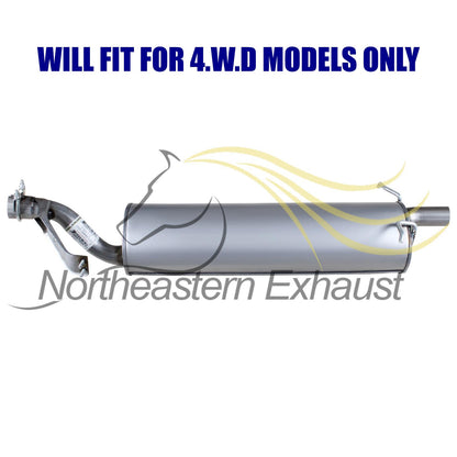 2002-2004 Nissan Xterra 3.3L 4WD Stainless Steel Exhaust Y-Pipe Muffler Stainless Steel