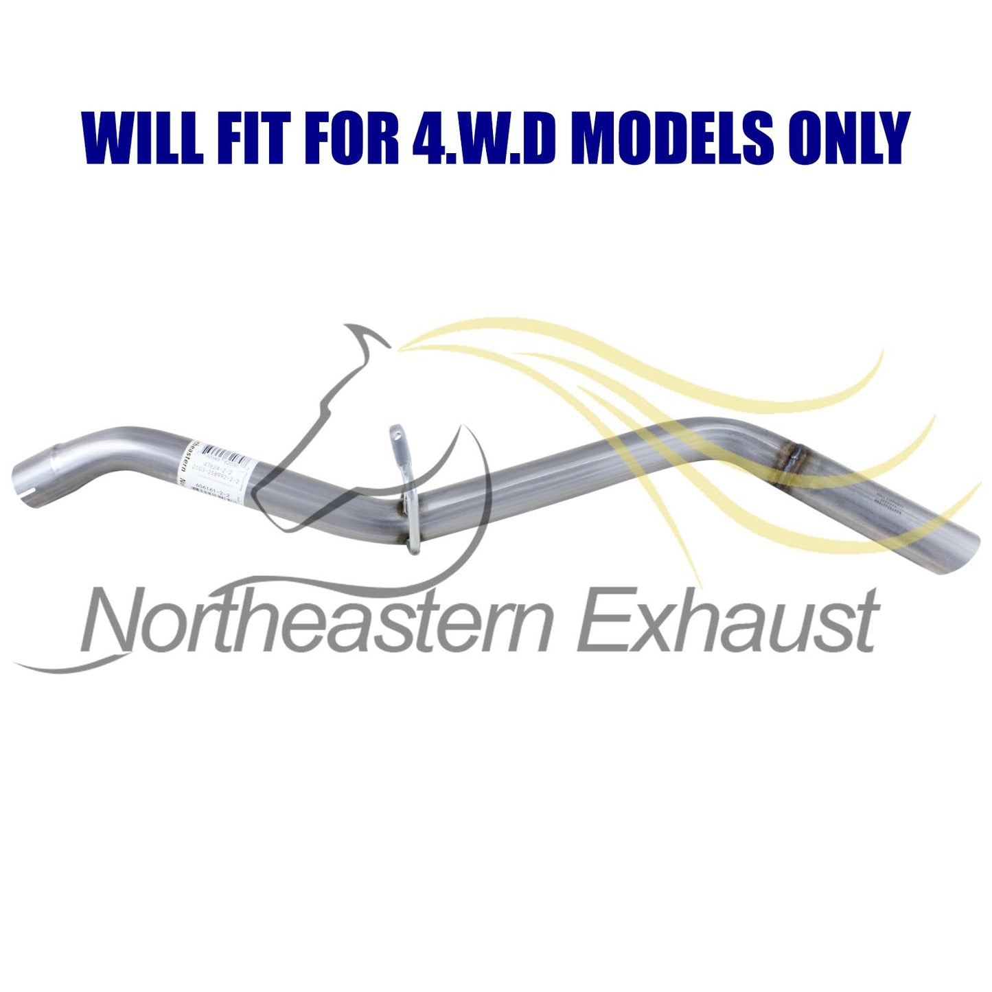 2002-2004 Nissan Xterra 3.3L 4WD Stainless Steel Exhaust Y-Pipe Muffler Stainless Steel