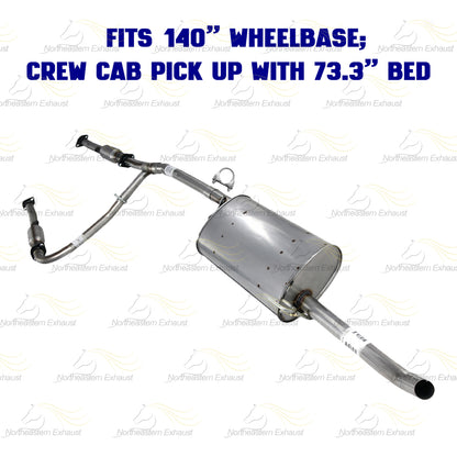 2007-2019 Nissan Frontier 4.0L Pair of Rear Exhaust Catalytic w/ Pipe & Muffler Kit - EPA Approved
