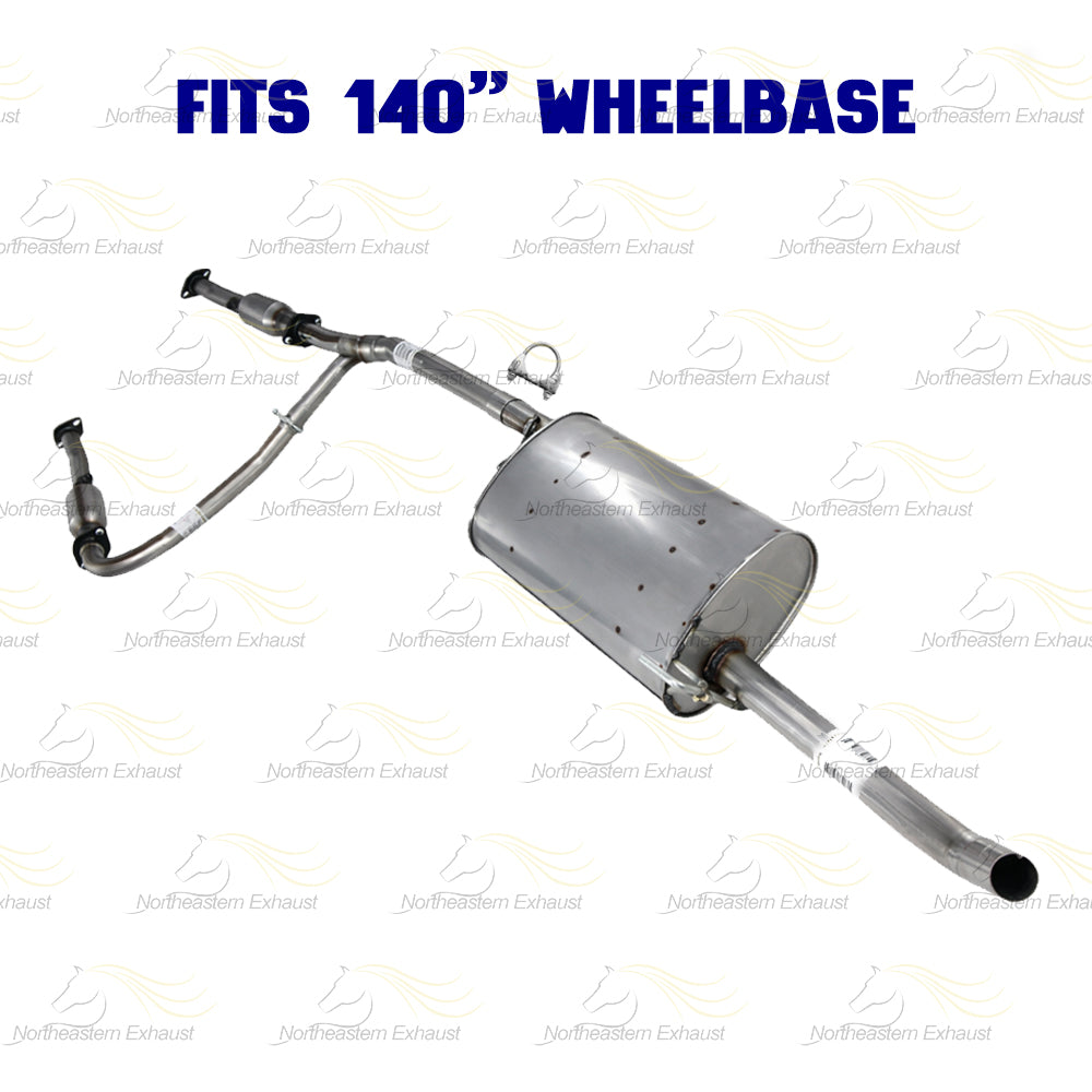 2009-2012 Suzuki Equator 4.0L 140in WB Exhaust Pair of Rear Catalytic w/ Pipe & Muffler Kit - EPA Approved