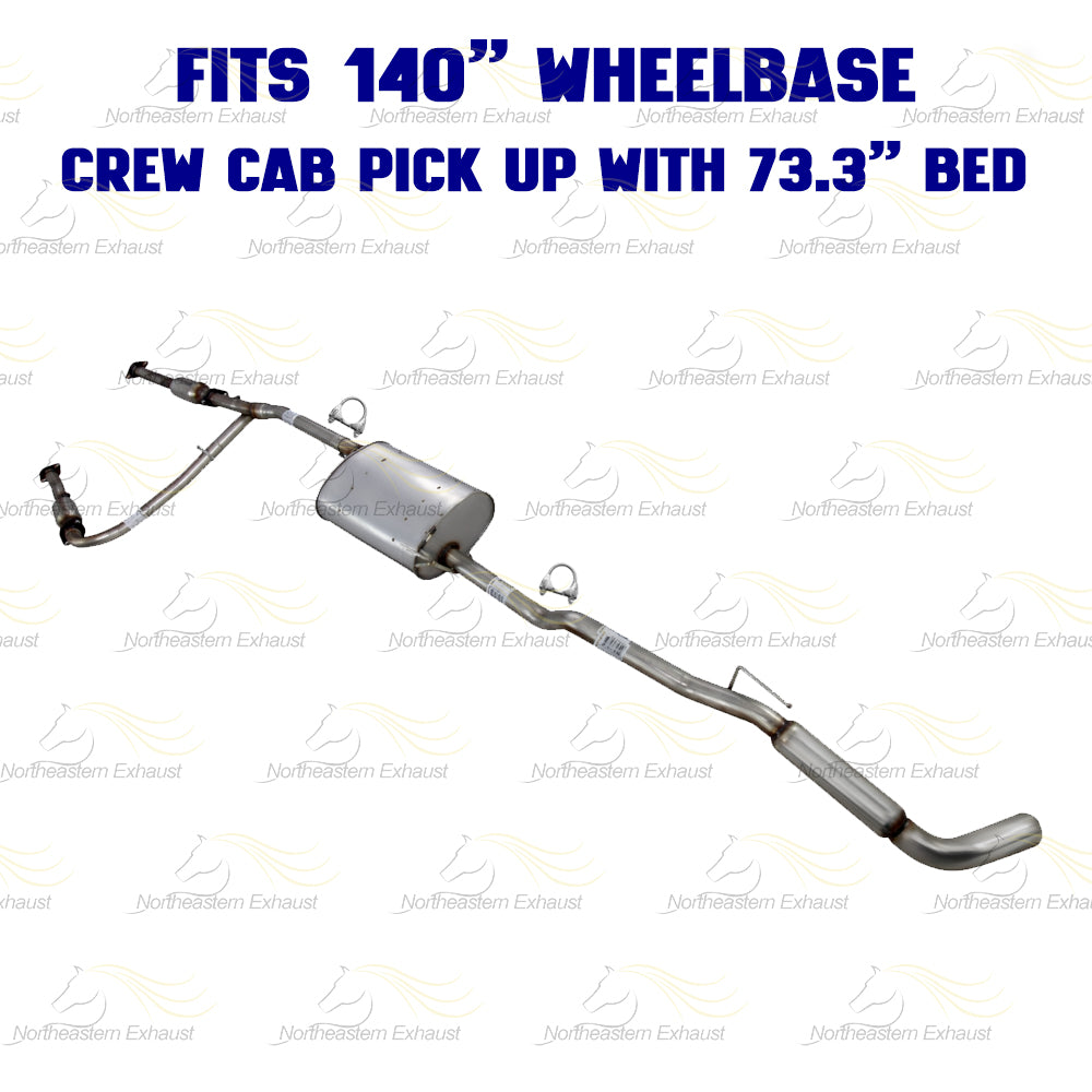 2007-19 Nissan Frontier 4.0L Pair of Rear Catalytic Front Pipe Muffler Resonator Kit - EPA Approved