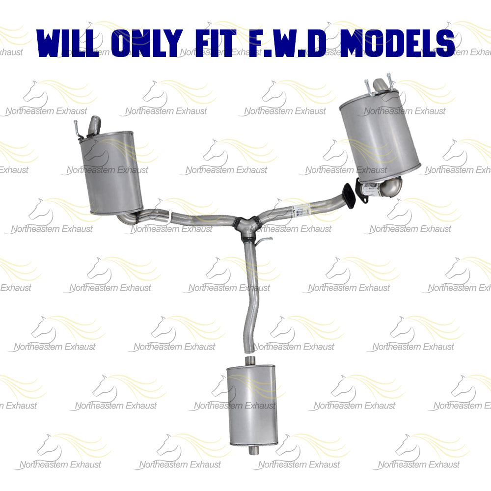 2017-2019 Honda CR-V 1.5L FWD Exhaust Center Muffler Y-Pipe Pair of Muffler Kit