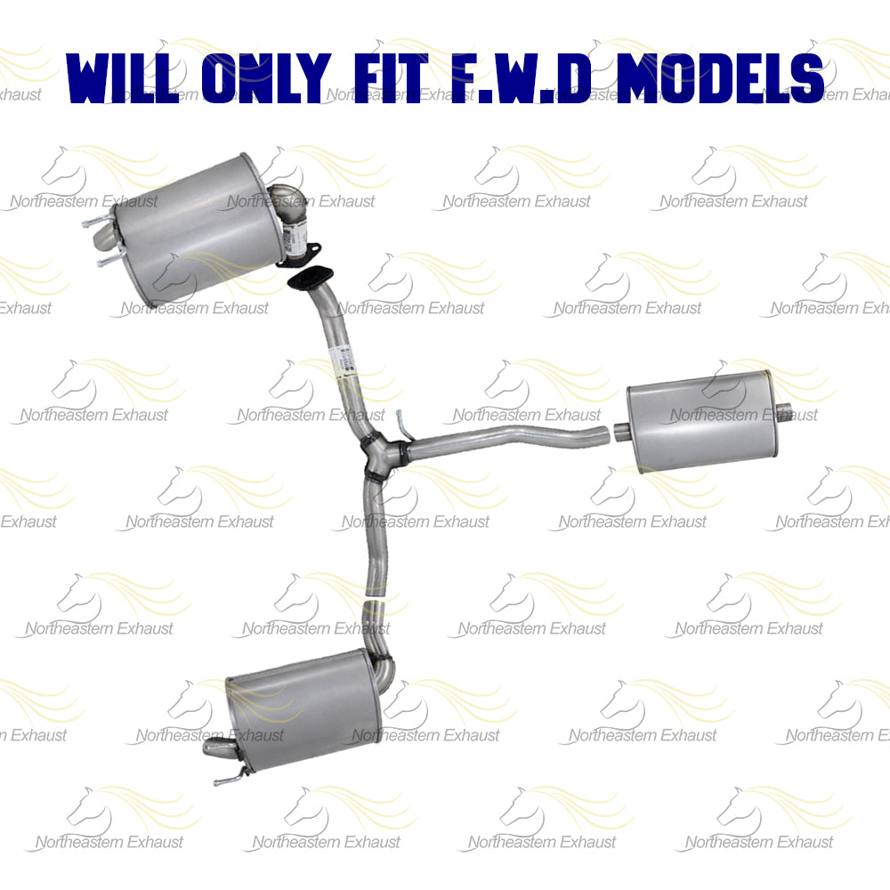 2017-2019 Honda CR-V 1.5L FWD Exhaust Center Muffler Y-Pipe Pair of Muffler Kit