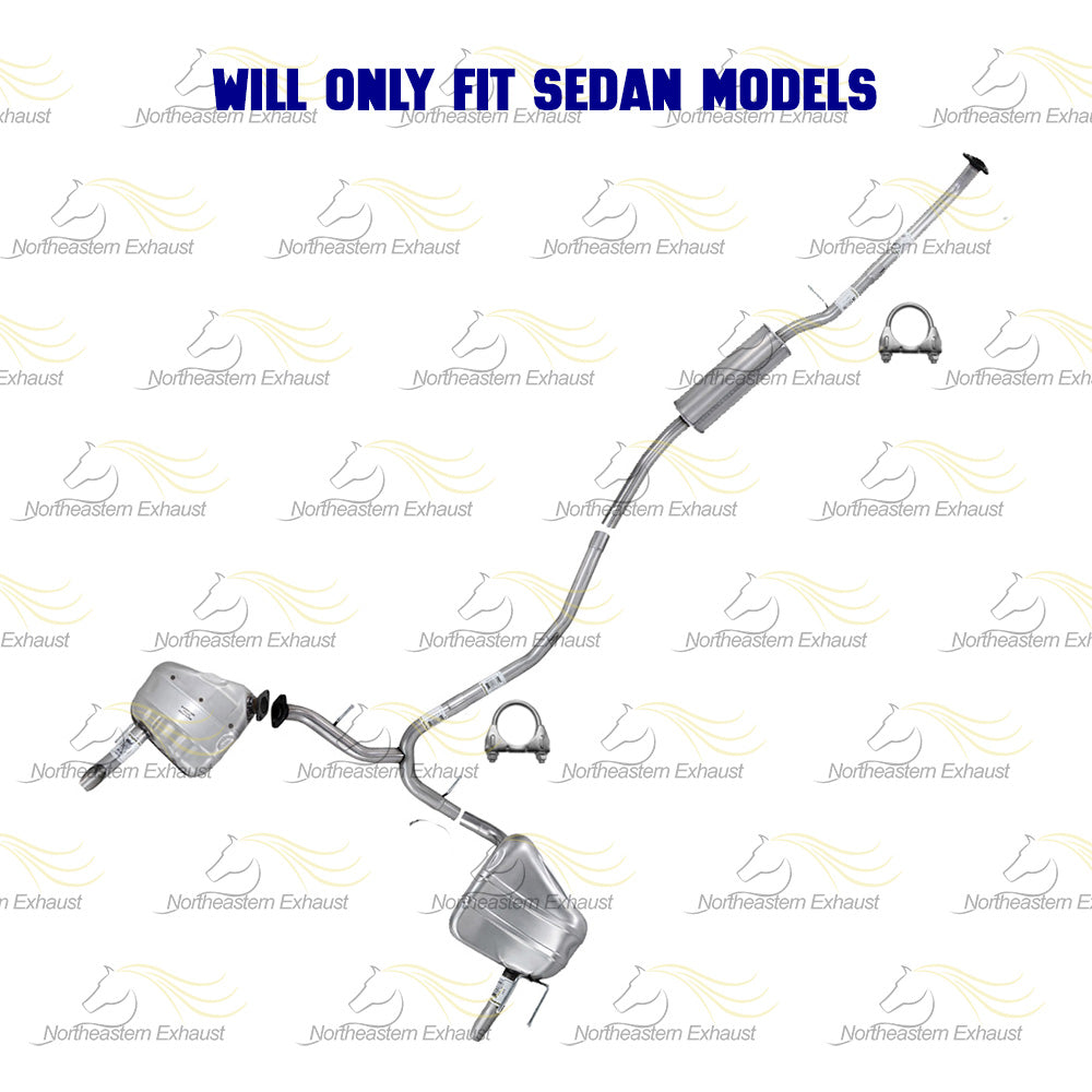 2016-2021 Honda Civic 1.5L SEDAN Resonator Y Pipe and Pair of Muffler Exhaust System