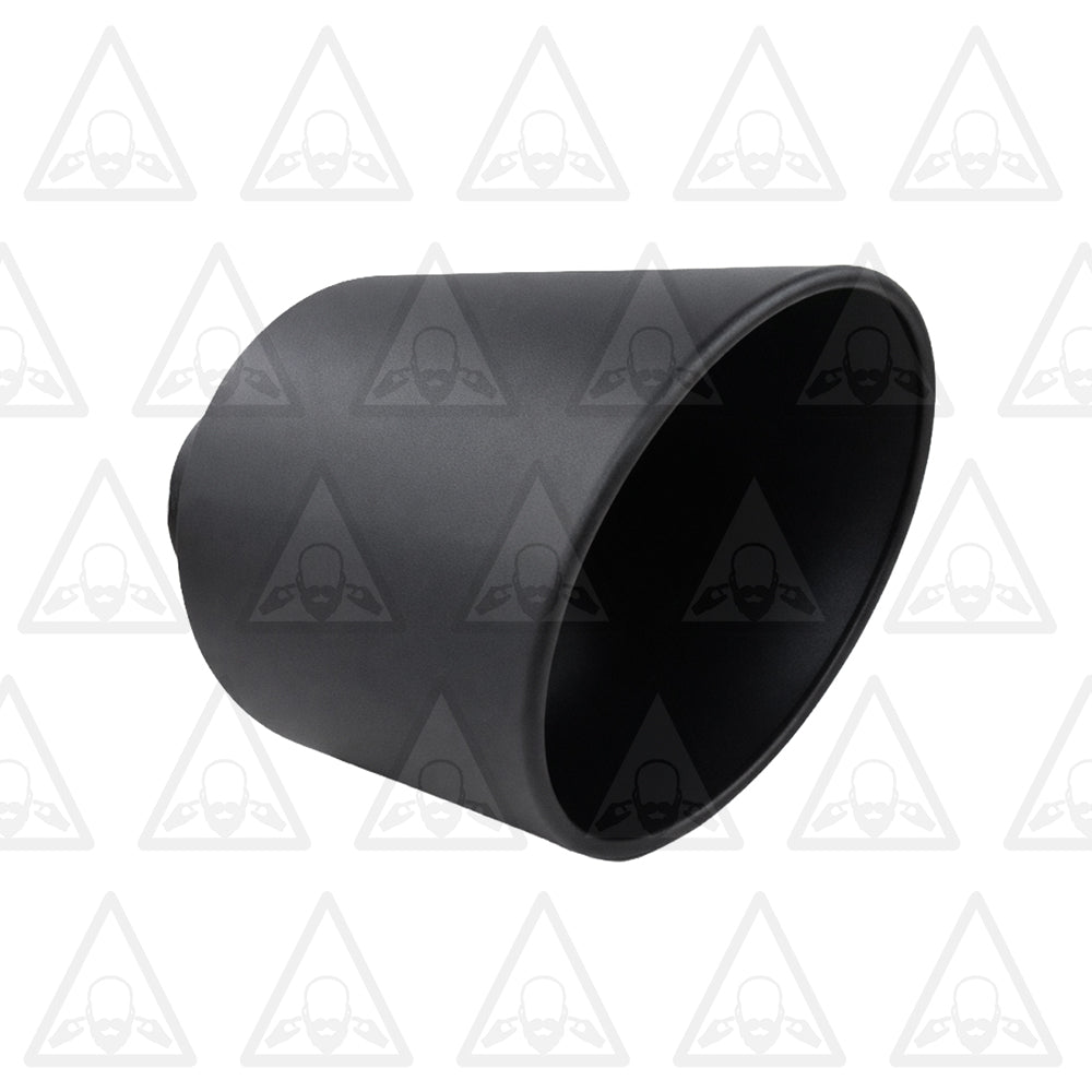 High Temperature Black Diesel Bolt On Exhaust Tip 5"Inlet 10"Outlet 15"Long