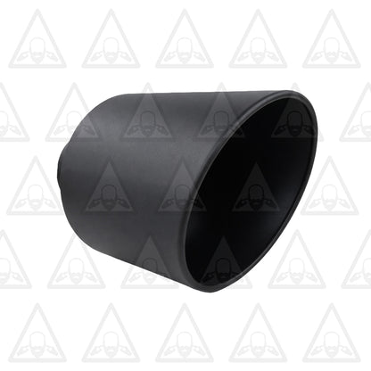 High Temperature Black Diesel Bolt On Exhaust Tip 5"Inlet 10"Outlet 15"Long