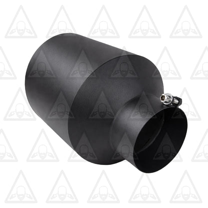 High Temperature Black Diesel Bolt On Exhaust Tip 5"Inlet 10"Outlet 15"Long