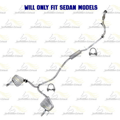 2016-2021 Honda Civic 1.5L SEDAN Cat back Exhaust System