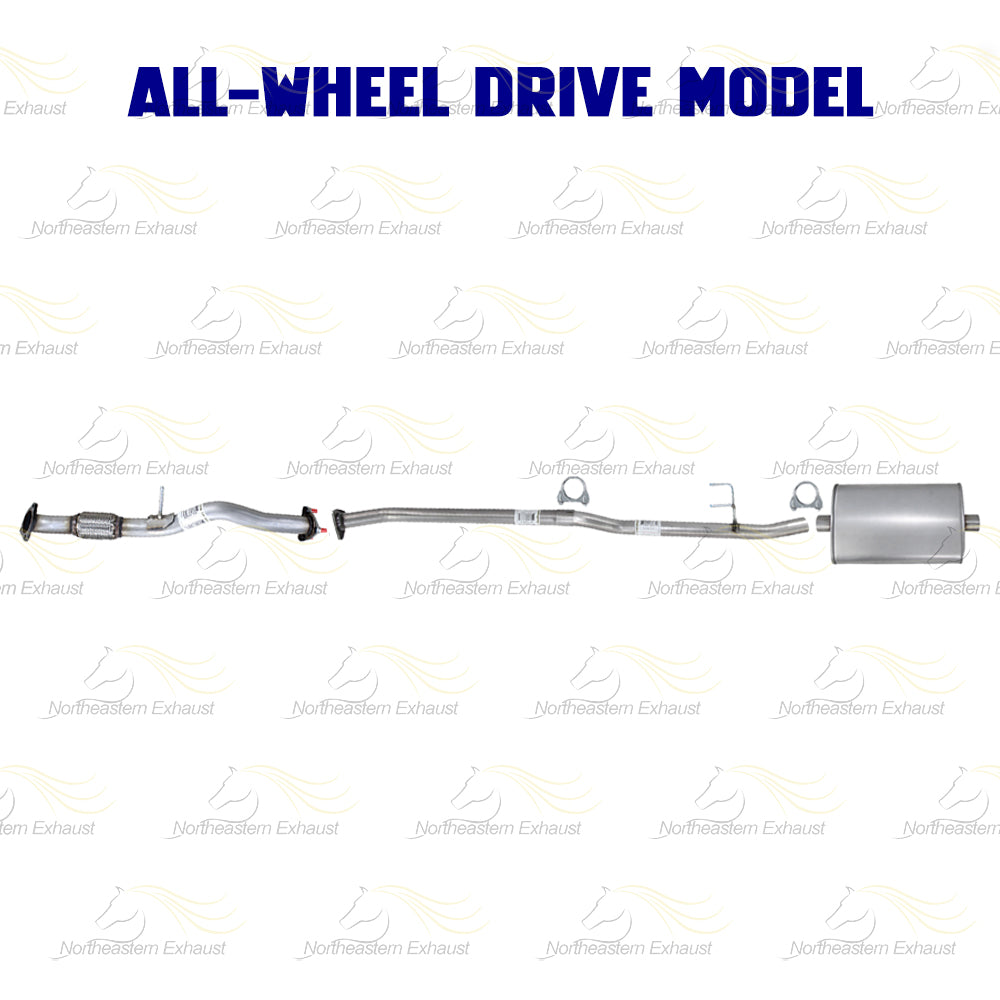2017-2019 Honda CR-V 1.5L AWD Stainless Steel Exhaust Front Pipe & Intermediate Pipe w/ Muffler Kit AWD