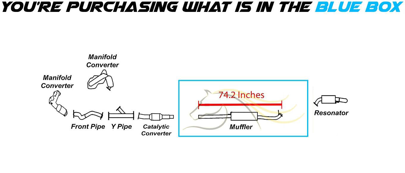 2004-2013 Highlander Exhaust Muffler w/ Hanger | Stainless Steel