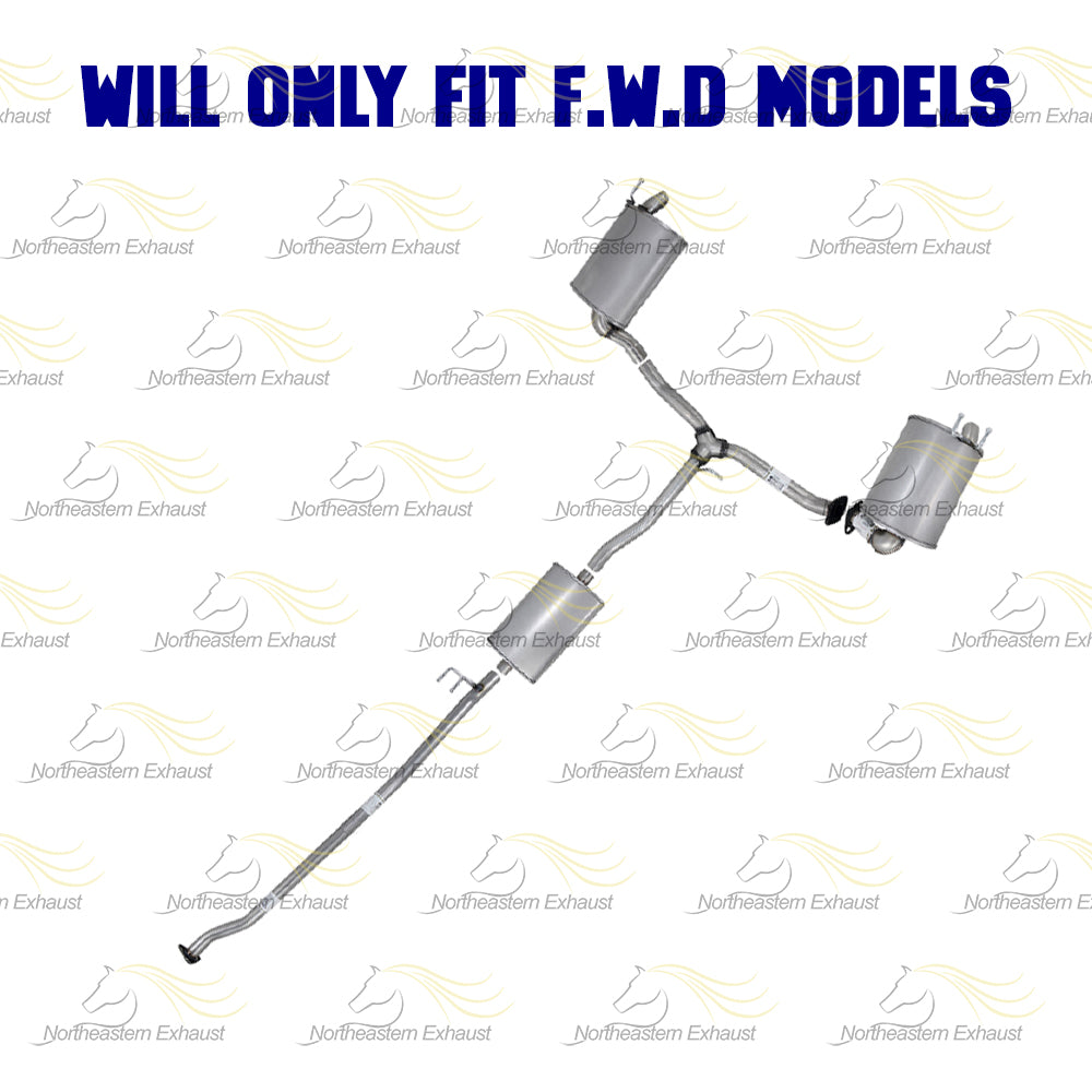 2017-2019 Honda CR-V 1.5L FWD Exhaust Pipe Center Muffler Y-Pipe Pair of Muffler Kit
