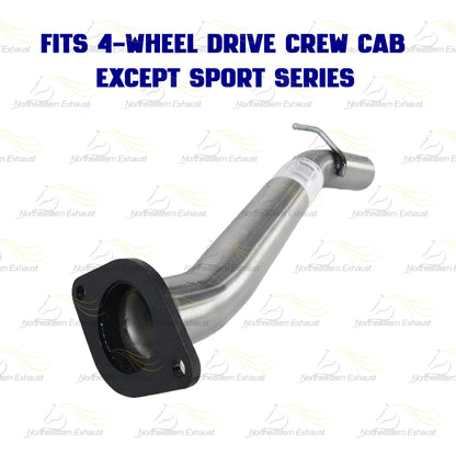 2001-2004 Chevy S10 & GMC Sonoma 4.3L 4WD Stainless Steel Front Pipe & Muffler with Hanger Kit