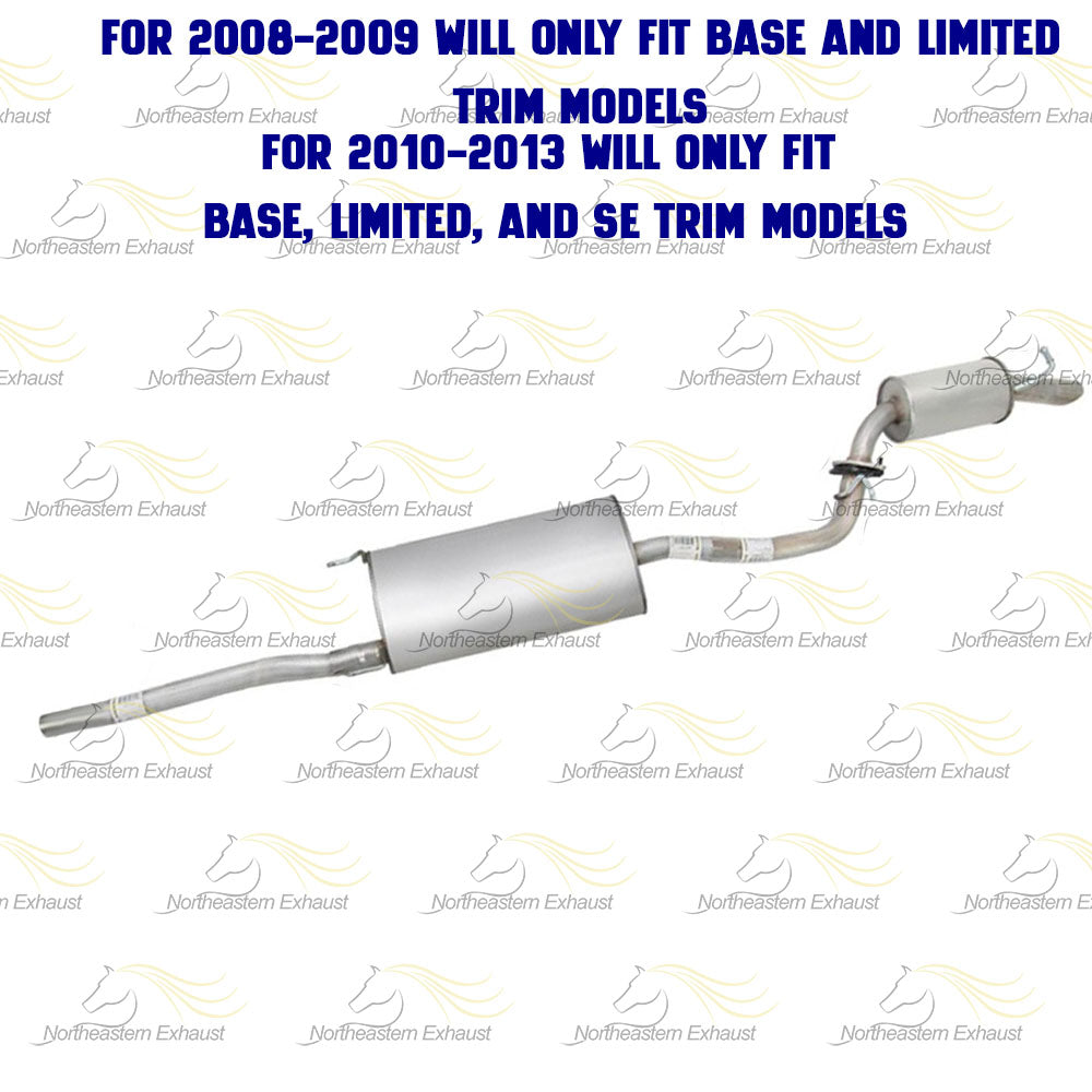 2008-2013 Toyota Highlander 3.5L Exhaust Muffler & Resonator Kit