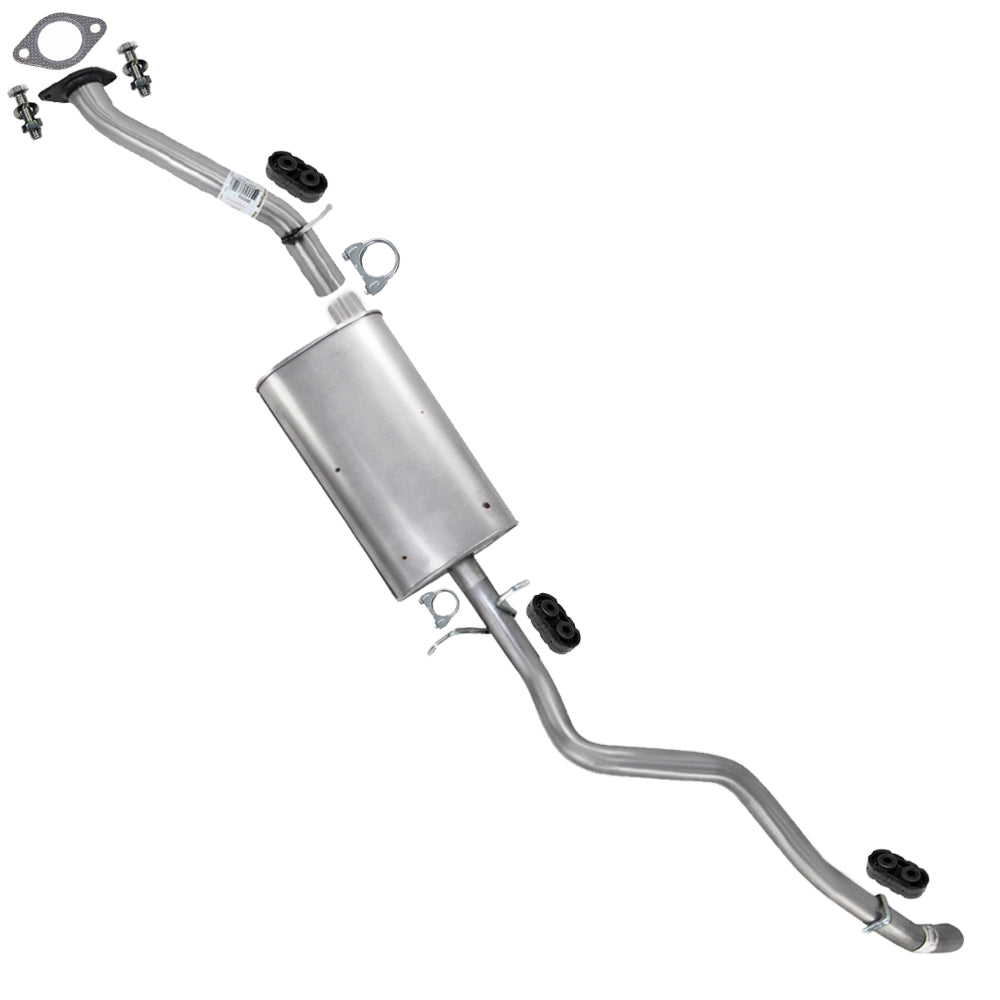 2001-2004 Chevy S10 4.3L 4WD Stainless Steel Cat-Back Exhaust Kit w/ Hangers