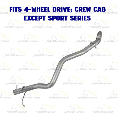 2001-2004 Chevy S10 4.3L 4WD Stainless Steel Cat-Back Exhaust Kit w/ Hangers