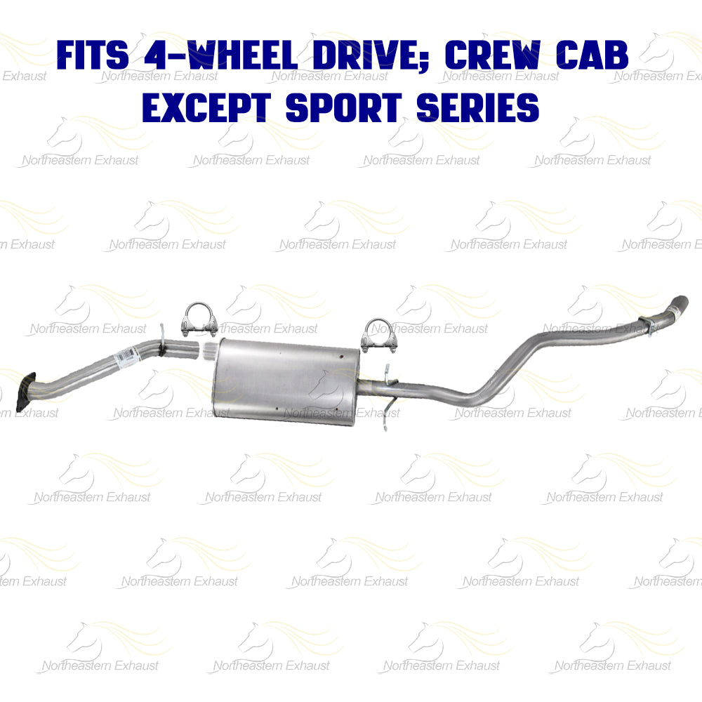 2001-2004 Chevy S10 4.3L 4WD Stainless Steel Cat-Back Exhaust Kit w/ Hangers
