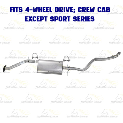 2001-2004 Chevy S10 4.3L 4WD Stainless Steel Cat-Back Exhaust Kit w/ Hangers