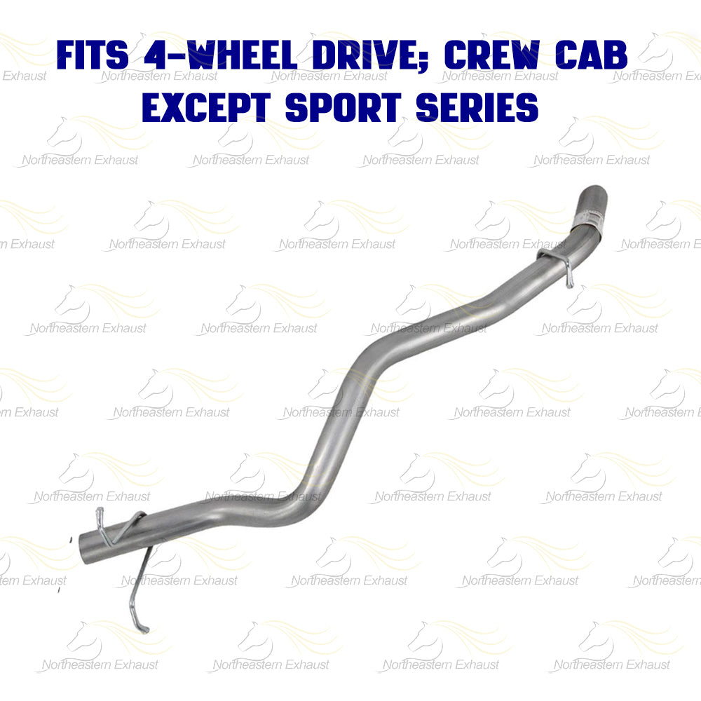 2001-2004 GMC Sonoma 4.3L Stainless Steel Cat-Back Exhaust Kit w/ Hangers - 4WD