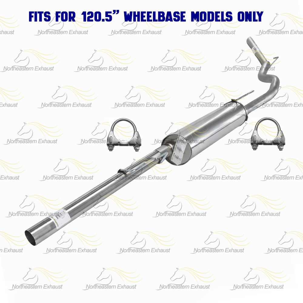 2006-2008 Dodge RAM 1500 3.7L 4.7L 120.5in WB Exhaust Pipe & Muffler w/ Tail Pipe Kit