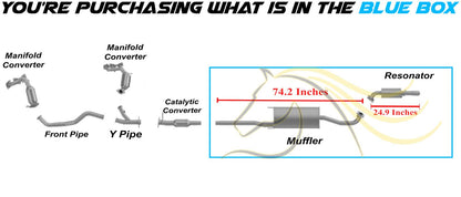 2004-2007 Toyota Highlander 2.4L | 3.3L Exhaust Muffler & Resonator Stainless Steel