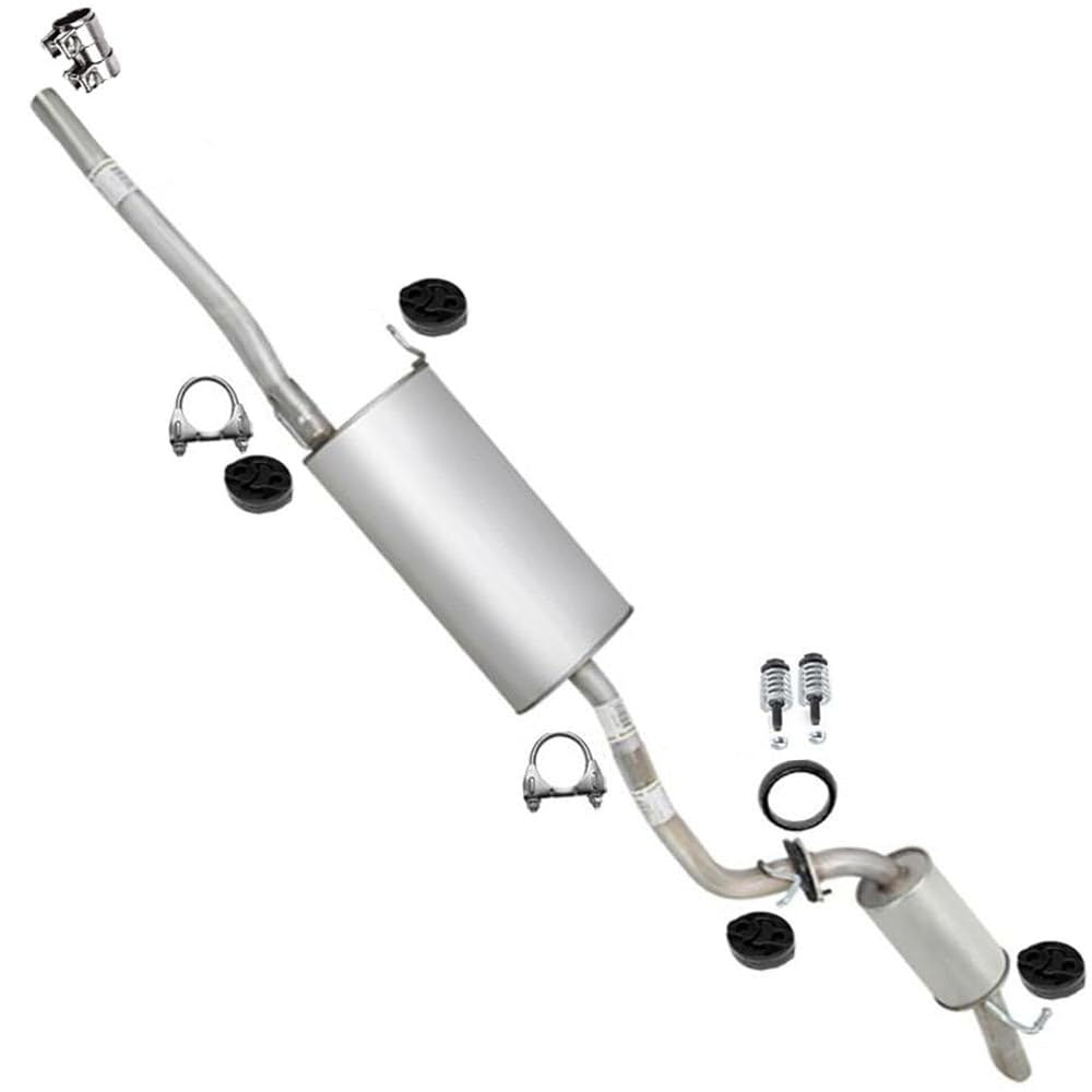 2004-2006 Rx330 3.3L | 2007-2009 Rx350 3.5L Exhaust Muffler & Resonator w/ Hangers Stainless Steel