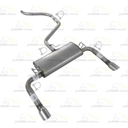 2008-2012 Chevy Malibu 3.6L Stainless Steel Exhaust Intermediate Pipe & Muffler Assembly with Hangers Kit