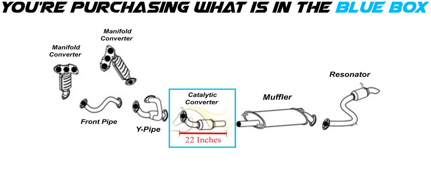 2006-2012 Toyota Rav4 3.5L Rear Catalytic EPA Approved Stainless Steel