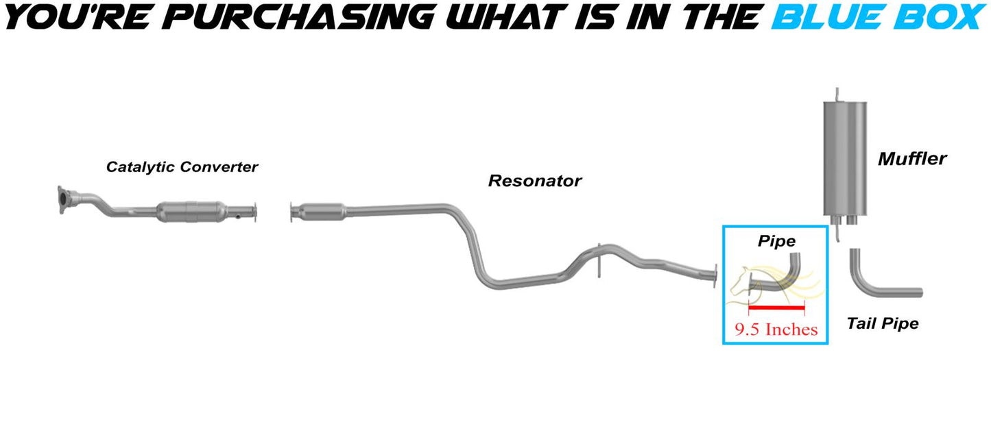 1997-2003 Chevrolet Malibu 3.1L Stainless Steel Exhaust Intermediate Pipe