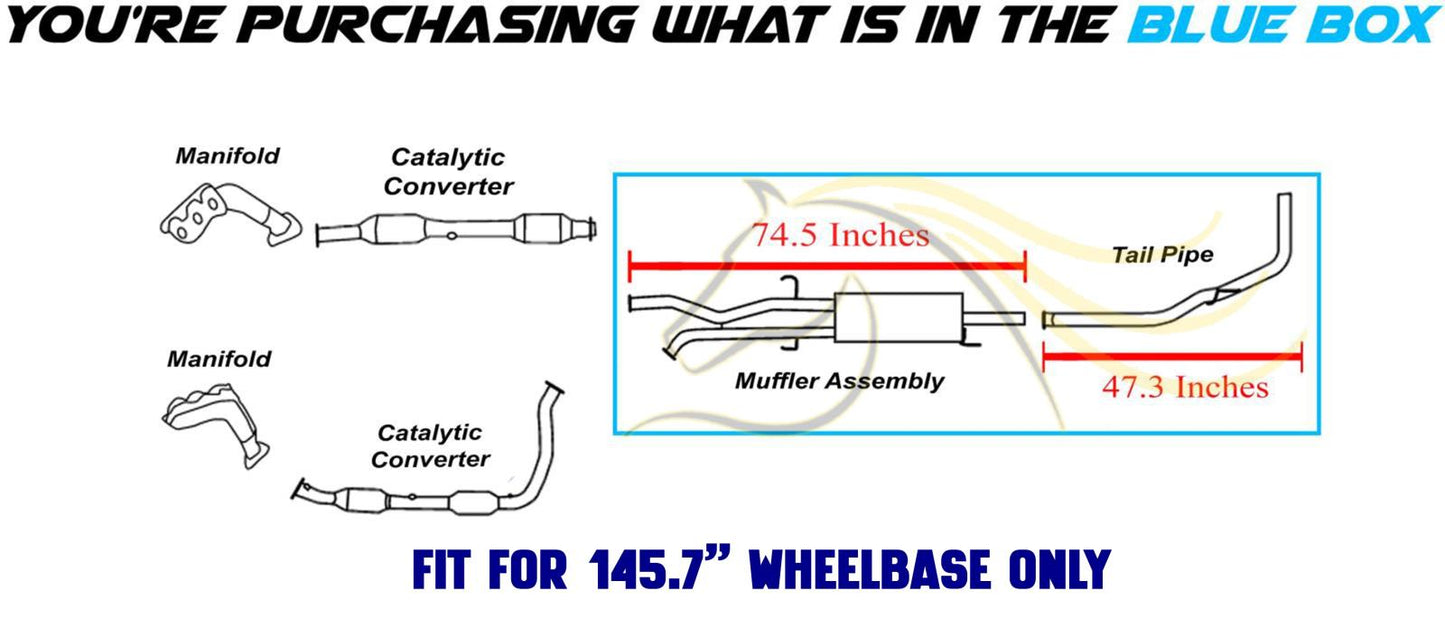 2007-2011 Toyota Tundra (145.7in WB) Exhaust Muffler and Tail Pipe