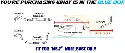 2007-2011 Toyota Tundra (145.7in WB) Exhaust Muffler and Tail Pipe