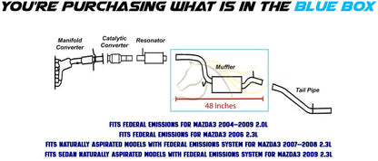 2004-2009 Mazda 3 Exhaust Muffler