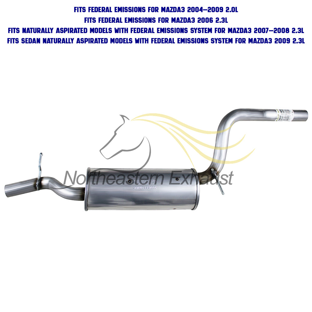 2004-2009 Mazda 3 Exhaust Muffler